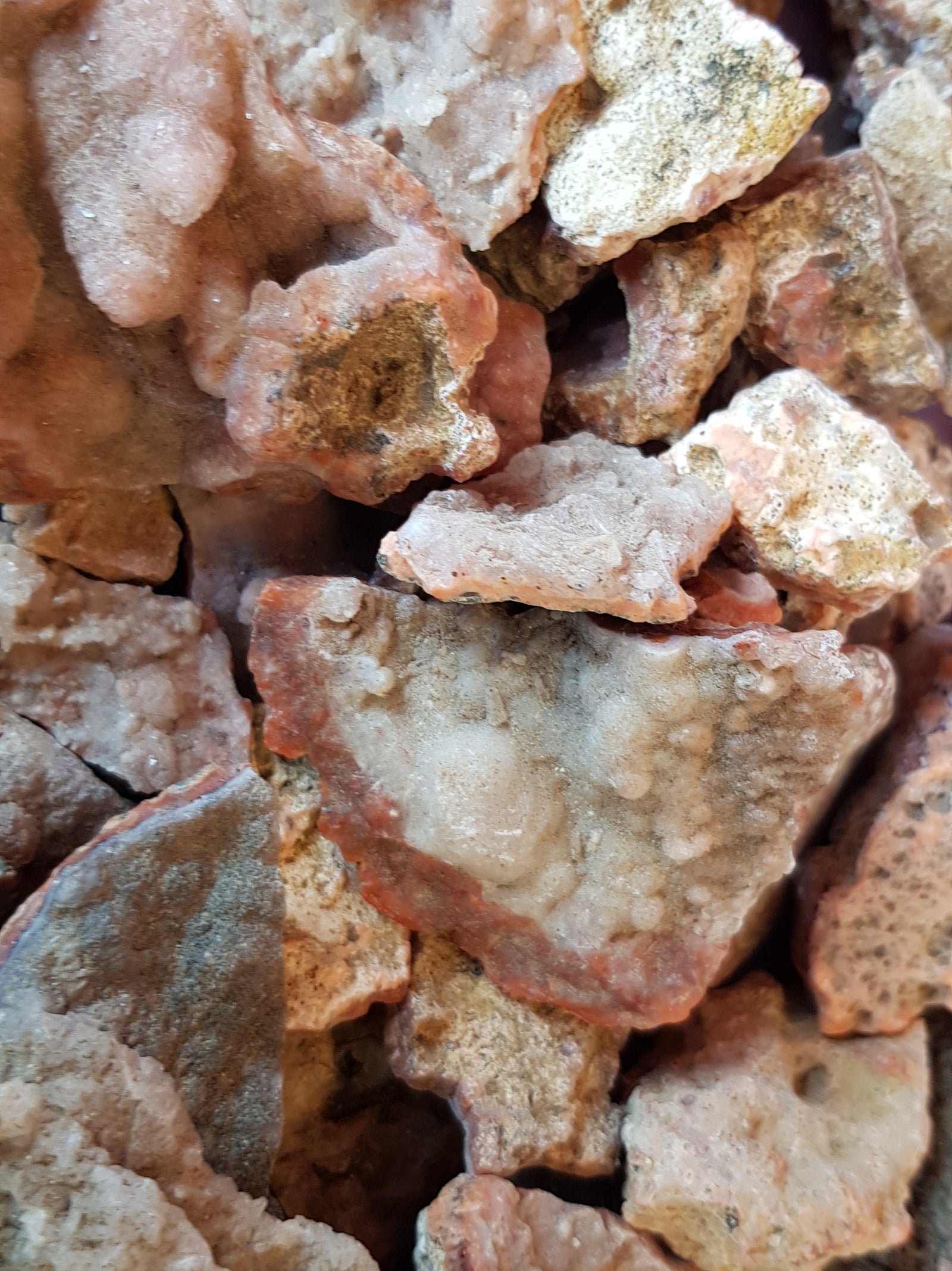 Red stalitic chalcedony/eggshell worlds - The Science of Magic 