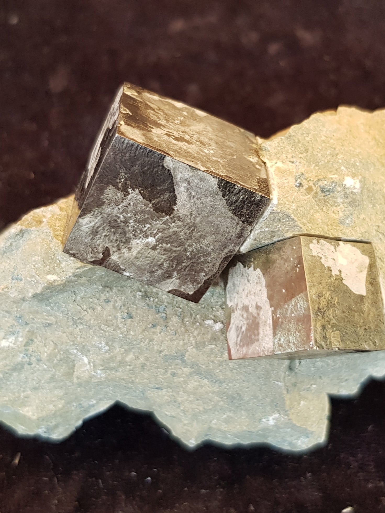 Iron pyrite crystals in marl - The Science of Magic 