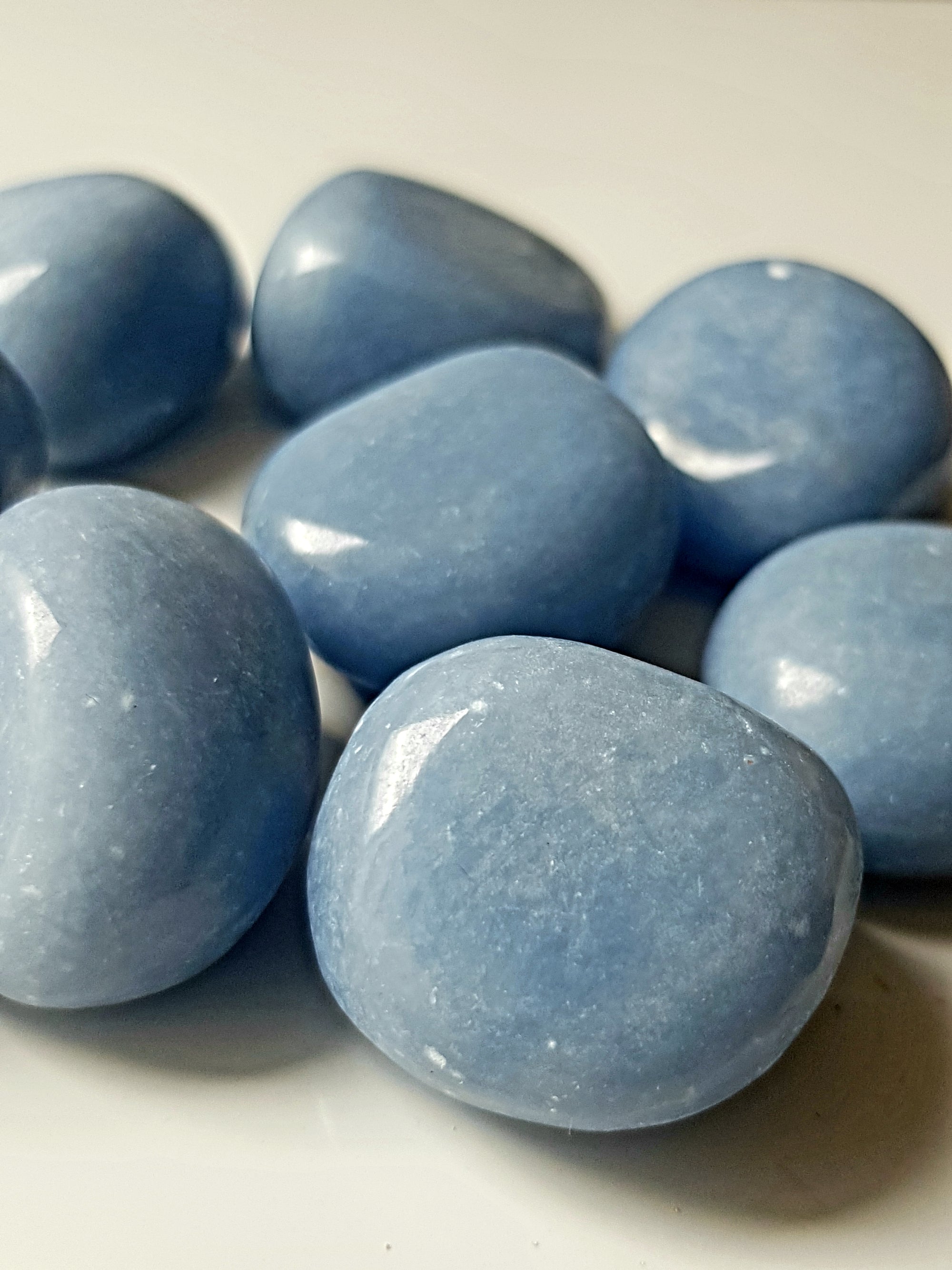 Anhydrite tumbled stone - The Science of Magic 