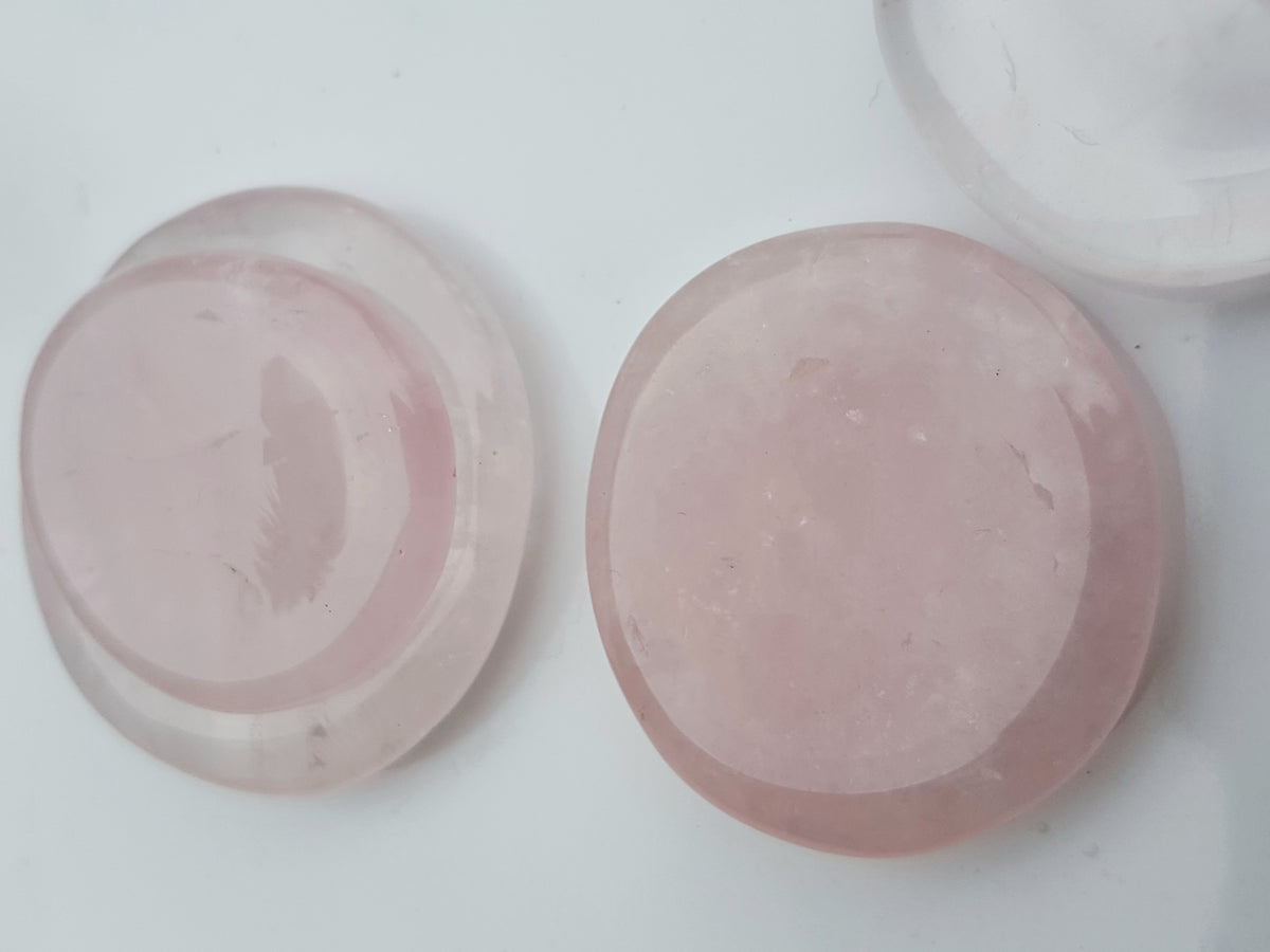 Rose quartz worry stone - The Science of Magic 