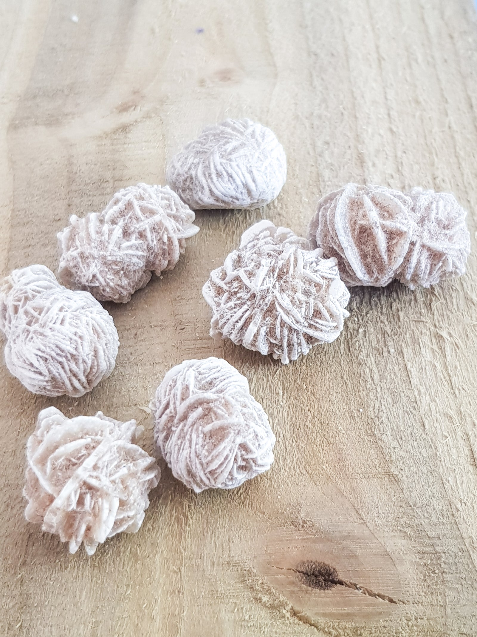 small (approx 2cm) selenite desert roses.