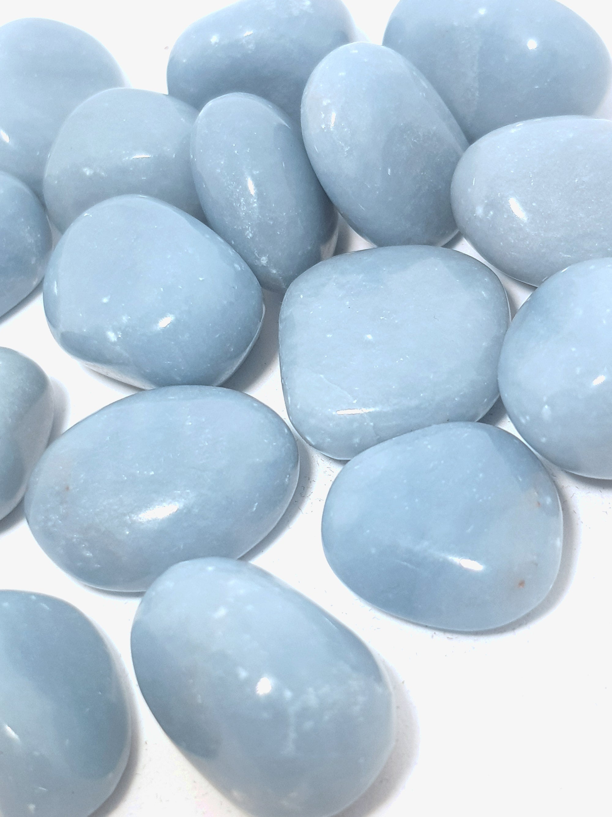 Anhydrite tumbled stone - The Science of Magic 