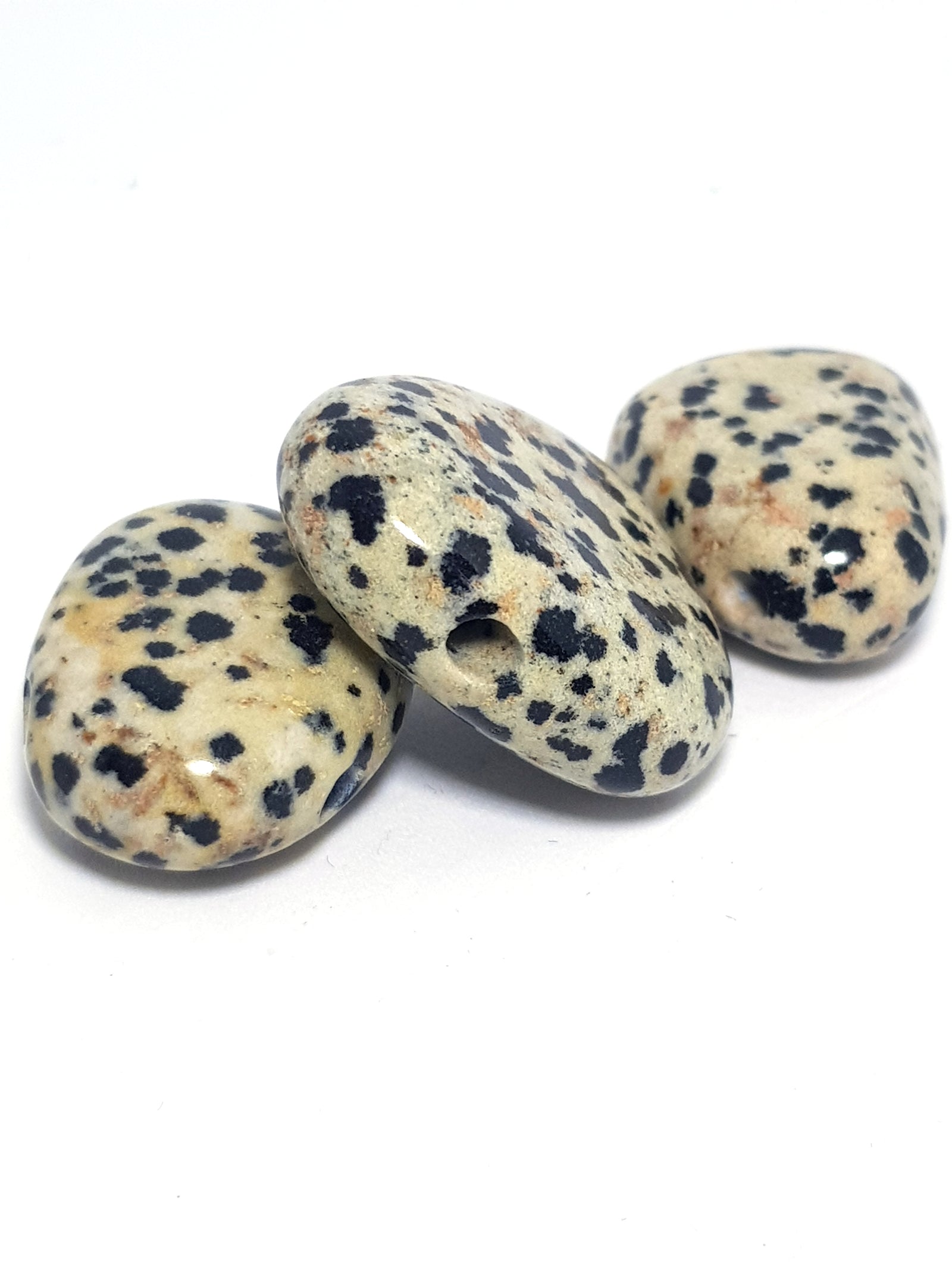 Dalmation jasper drilled stone - The Science of Magic 