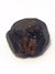 a single garnet crystal. The colour is reddish brown. The crystal is a dodecahedron. There is twinning in the left hand side of the crystal.
