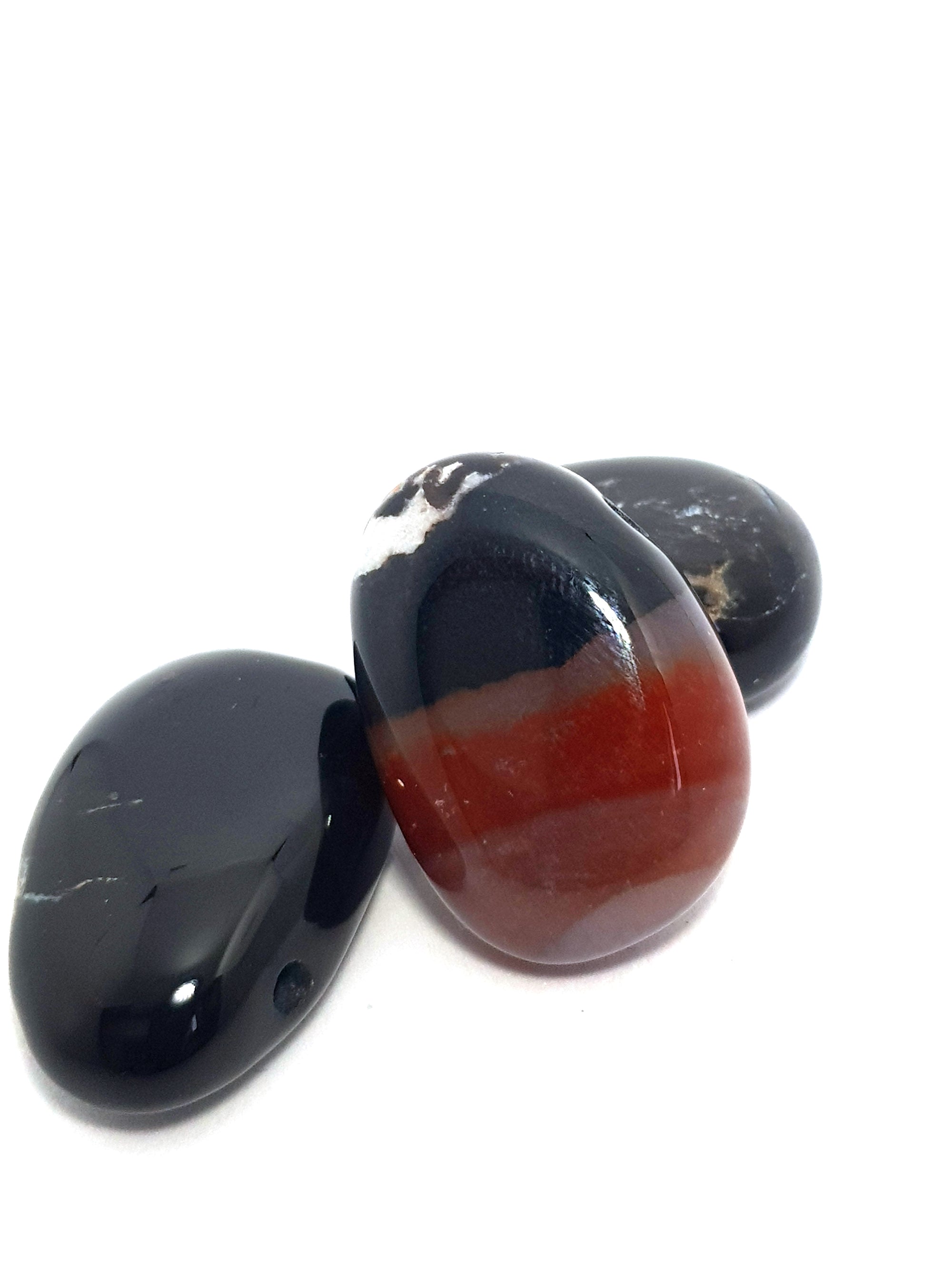 Black onyx drilled stone - The Science of Magic 