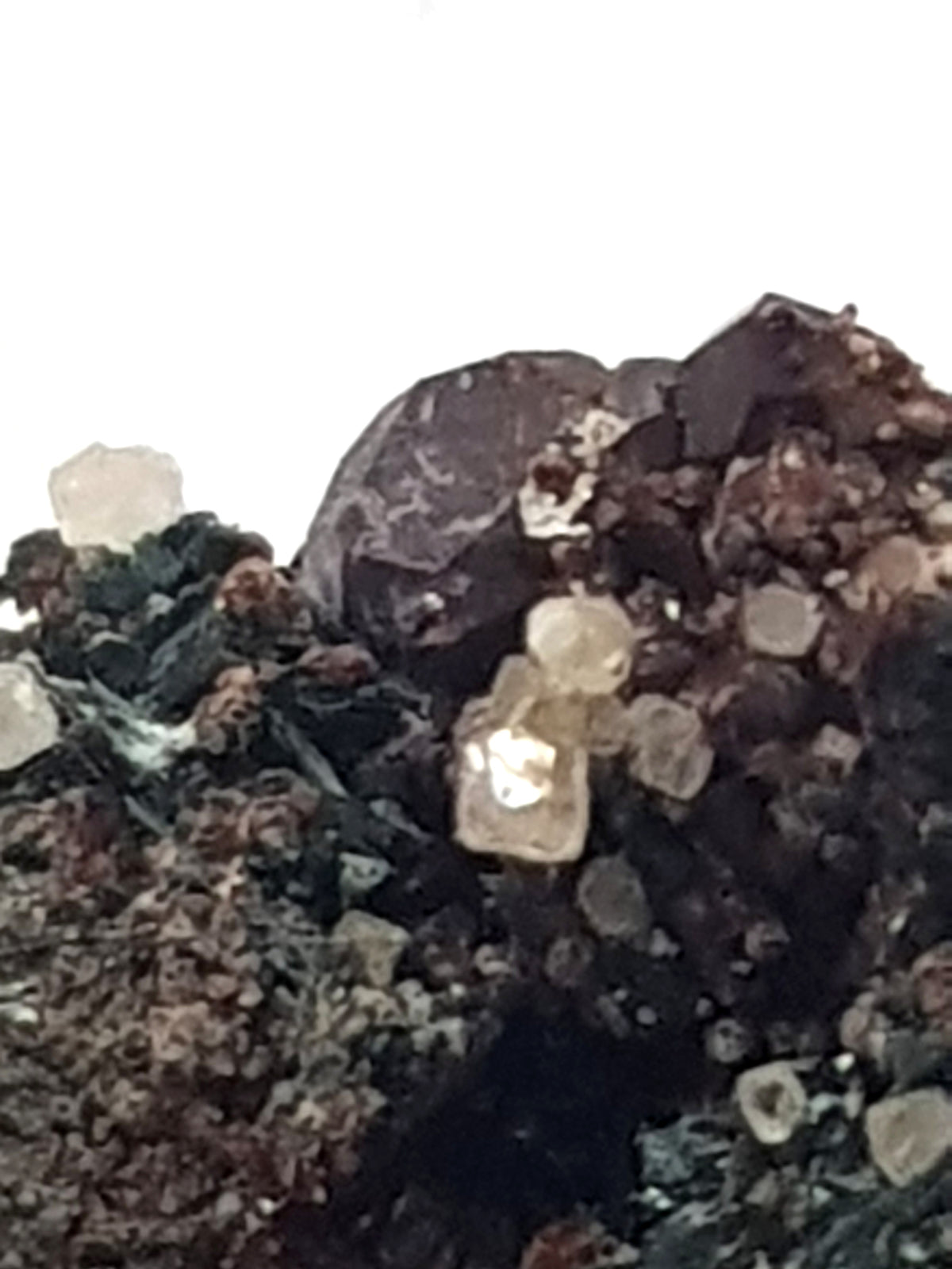scheelite crystals, antinolite crystals, grossullar